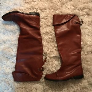 Coach Brown Leather Boots size 8
